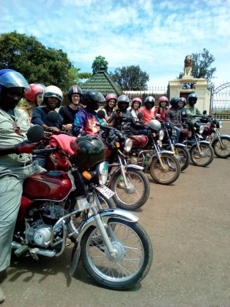 Kampala motorbike boda boda tours