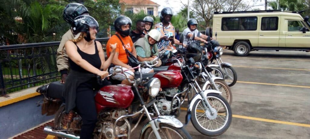 Kampala motorbike boda boda tours
